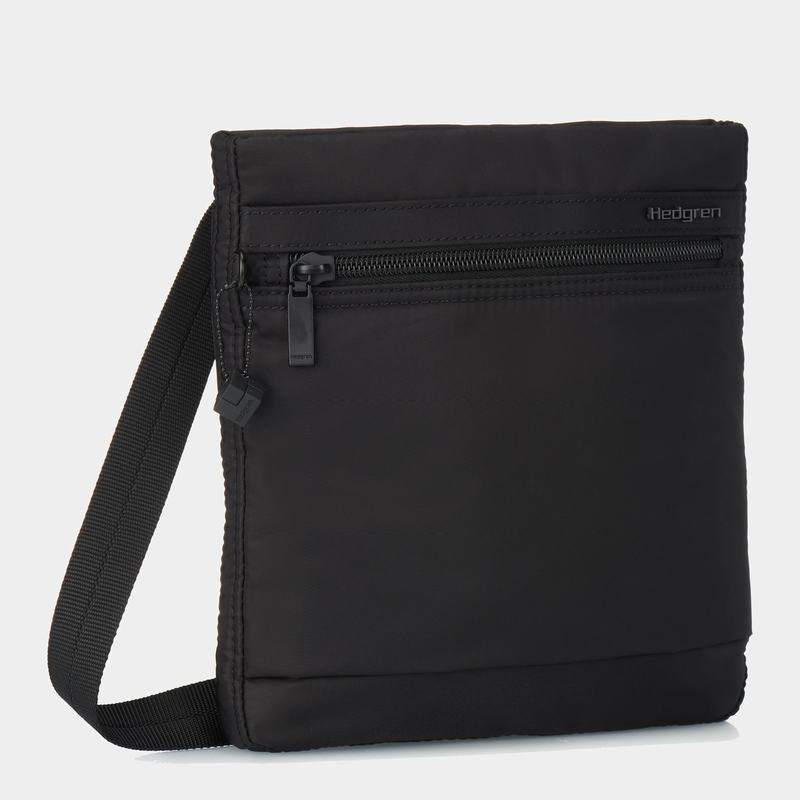 Black Women's Hedgren Leonce Shoulder Bags | DHI49IQ