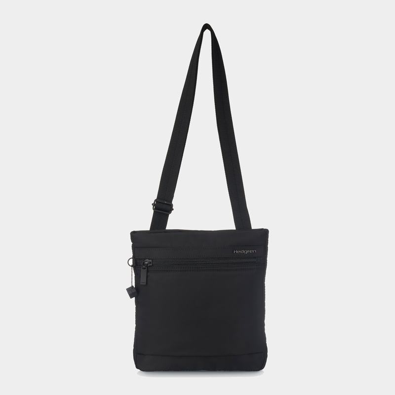 Black Women's Hedgren Leonce Shoulder Bags | DHI49IQ