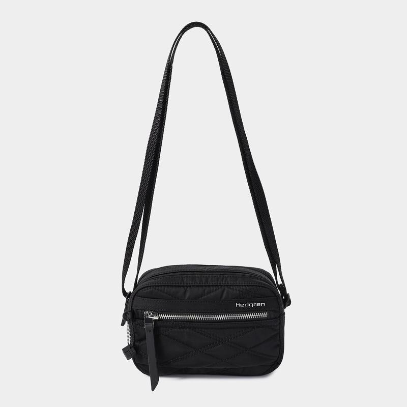 Black Women's Hedgren Maia Crossbody Bags | VBR7619CH