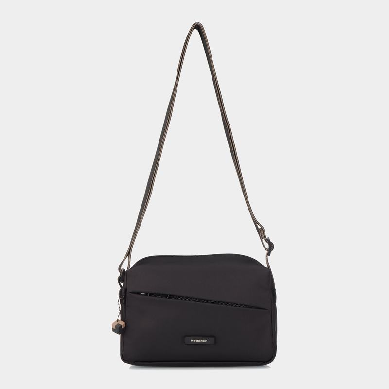 Black Women's Hedgren Neutron Small Crossbody Bags | DUK8846WD