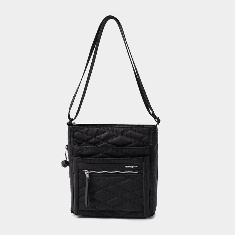 Black Women's Hedgren Orva Crossbody Bags | DTA4536NI