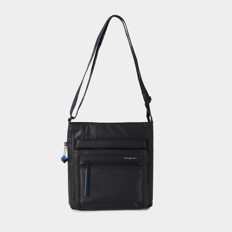 Black Women's Hedgren Orva Rfid Shoulder Bags | RQF7846HY