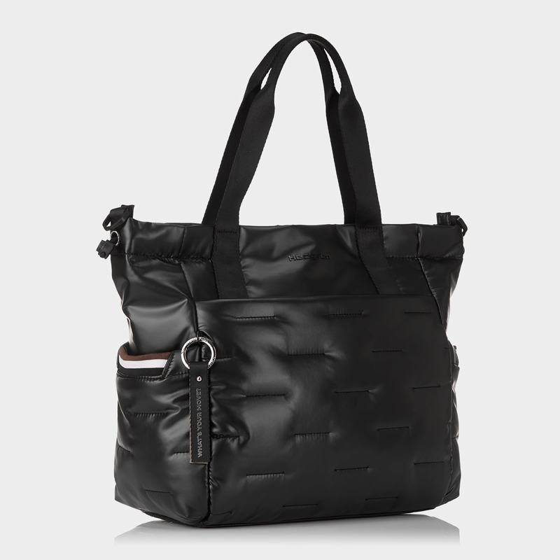 Black Women's Hedgren Puffer Tote Bags | CQI8813IF