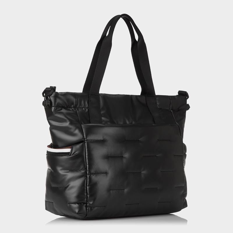 Black Women's Hedgren Puffer Tote Bags | CQI8813IF