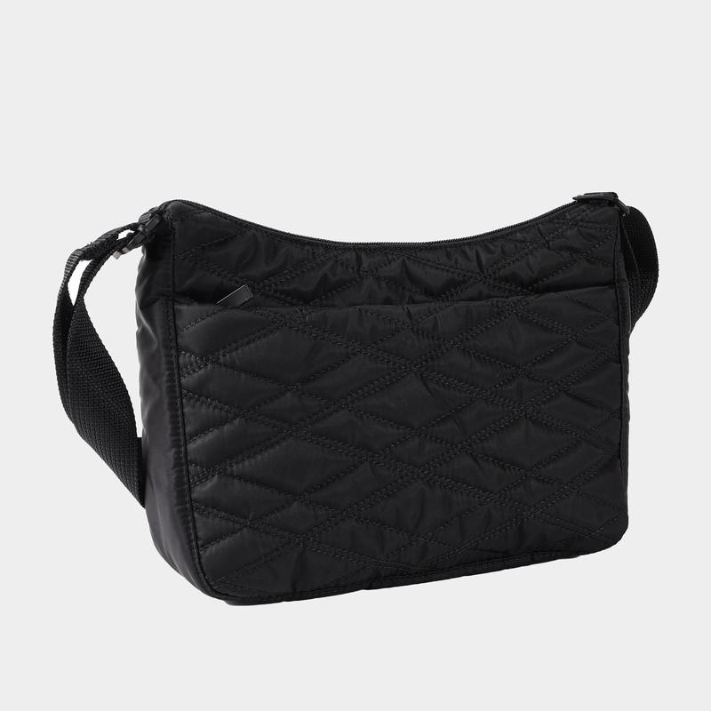 Black Women's Hedgren Quilted Harper's Rfid Shoulder Bags | GNT4861PP