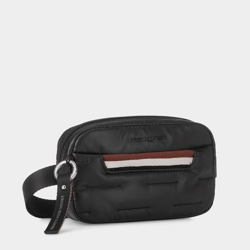 Black Women's Hedgren Snug Belt Bags | ITA186JD