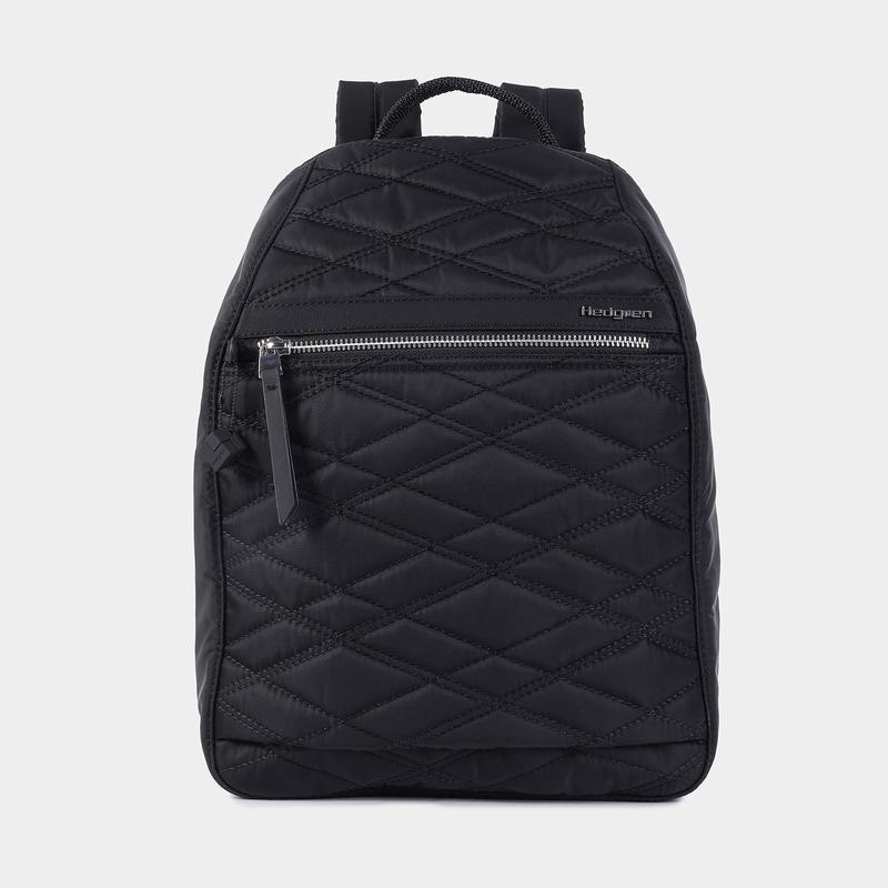 Black Women\'s Hedgren Vogue Large Backpacks | SEV8615LA