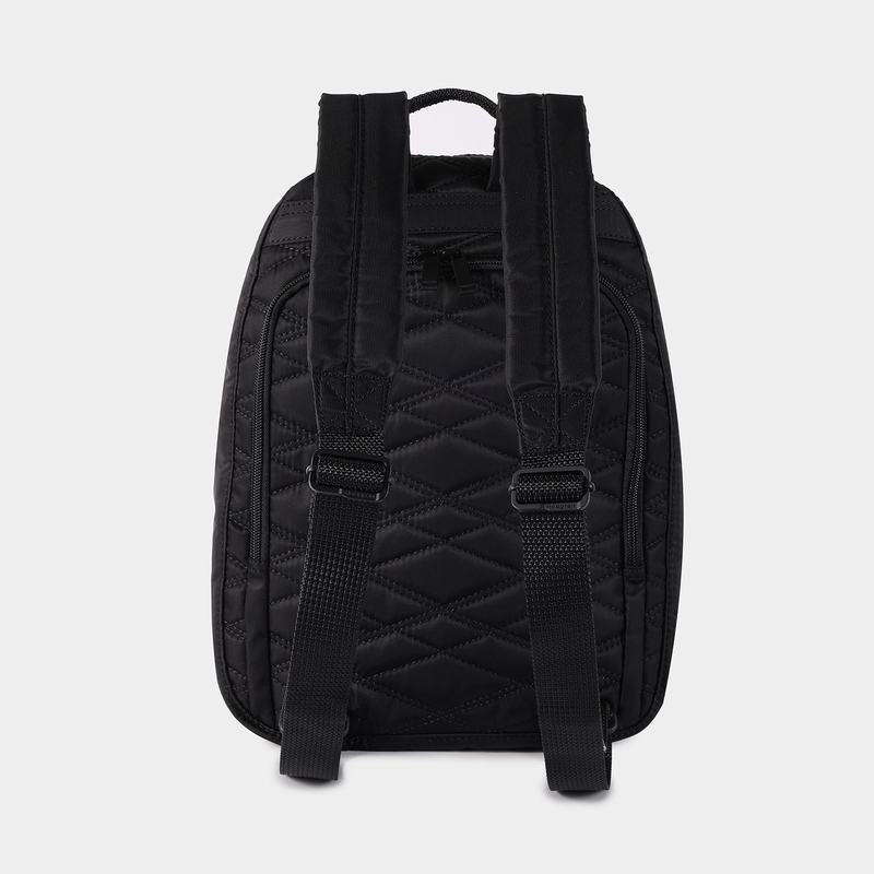 Black Women's Hedgren Vogue Large Rfid Backpacks | TDU7869MX