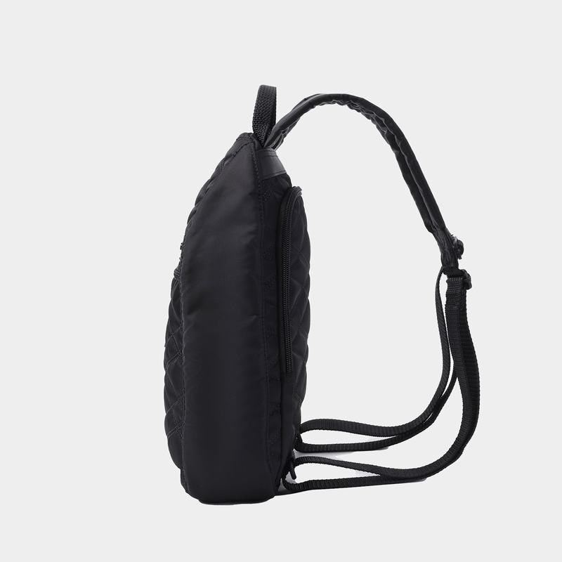 Black Women's Hedgren Vogue Rfid Backpacks | IND1096GJ