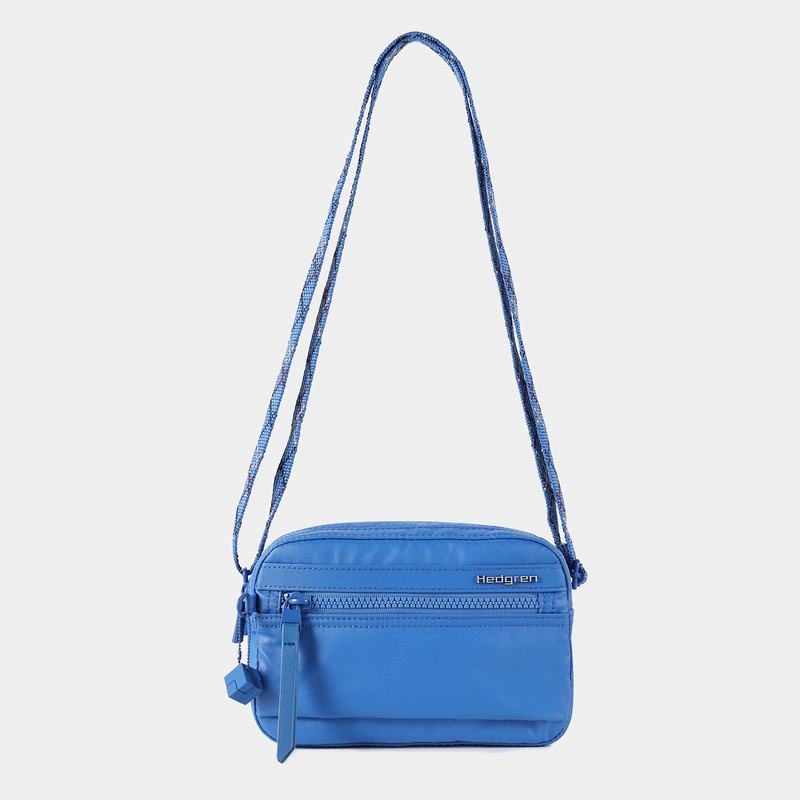 Blue Women's Hedgren Maia Mini Rfid Crossbody Bags | NVZ1910PT