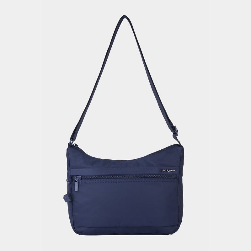 Dark Blue Women's Hedgren Harper's Rfid Shoulder Bags | PPF167ZZ