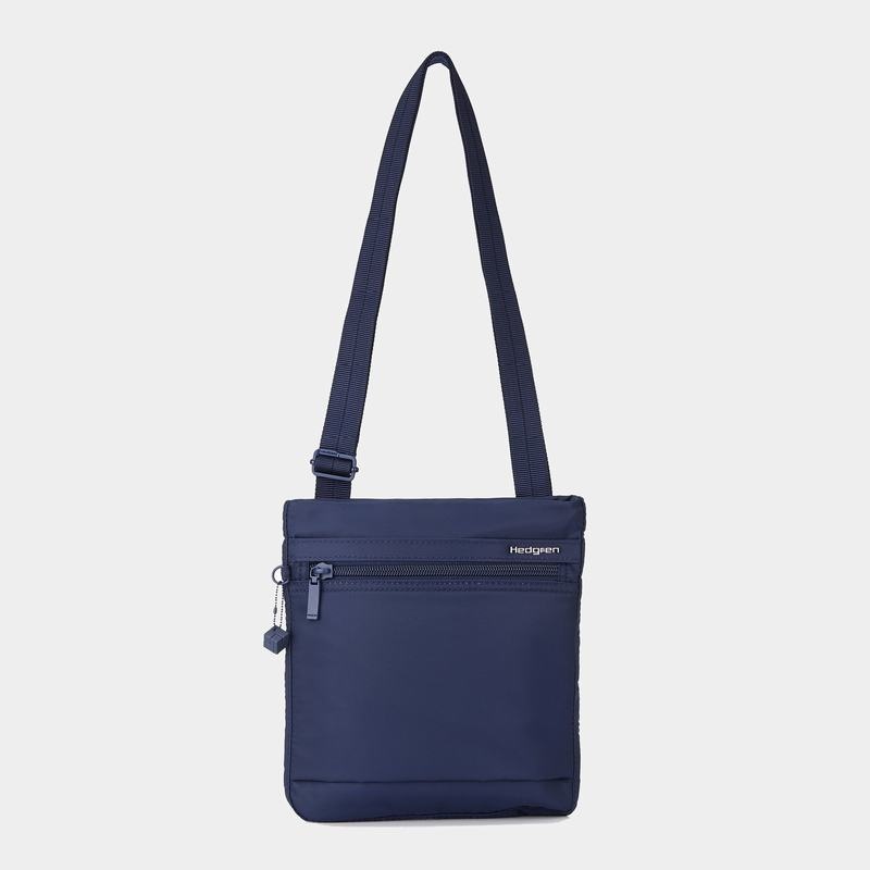 Dark Blue Women's Hedgren Leonce Shoulder Bags | NCY573HU