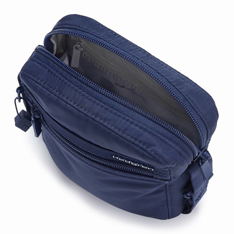 Dark Blue Women's Hedgren Rush Crossbody Bags | IOO117YJ