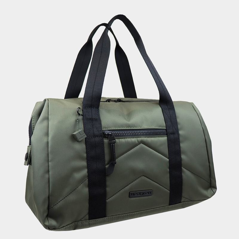 Dark Green Women's Hedgren Bound Sustainably Made Duffle Bags | VTH75MO