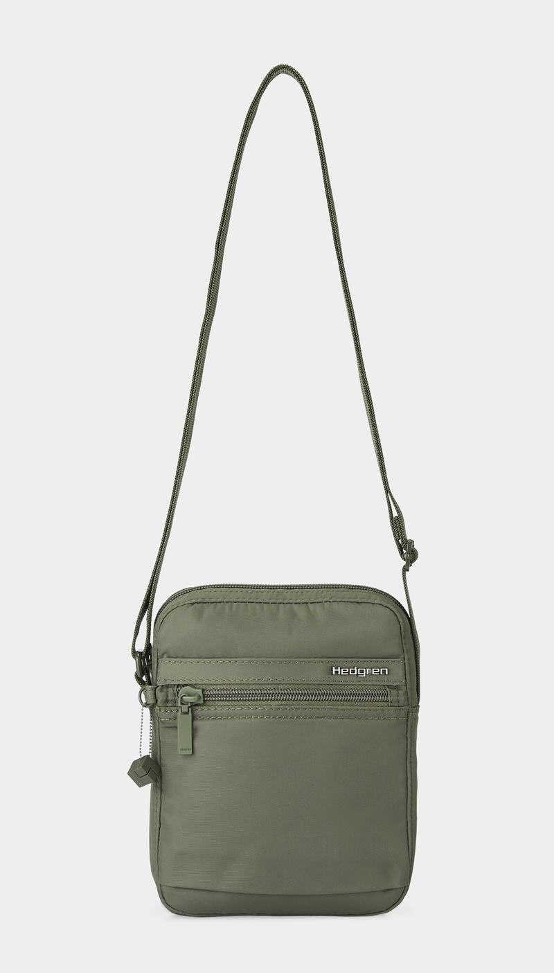 Dark Green Women's Hedgren Rush Crossbody Bags | SLW6777TR