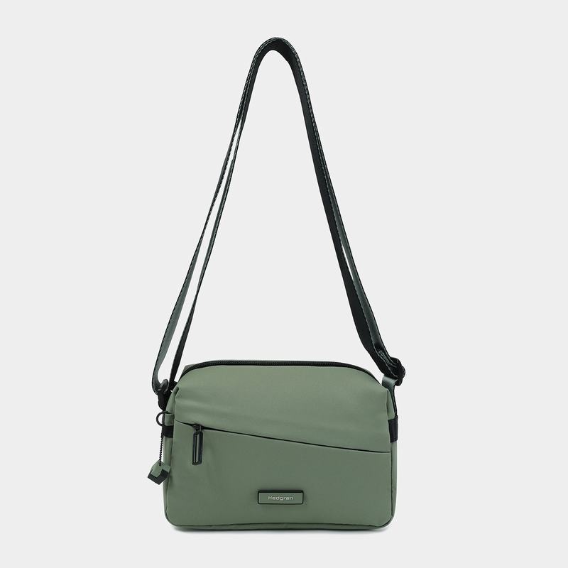 Green Women's Hedgren Neutron Small Crossbody Bags | AGM79100UT