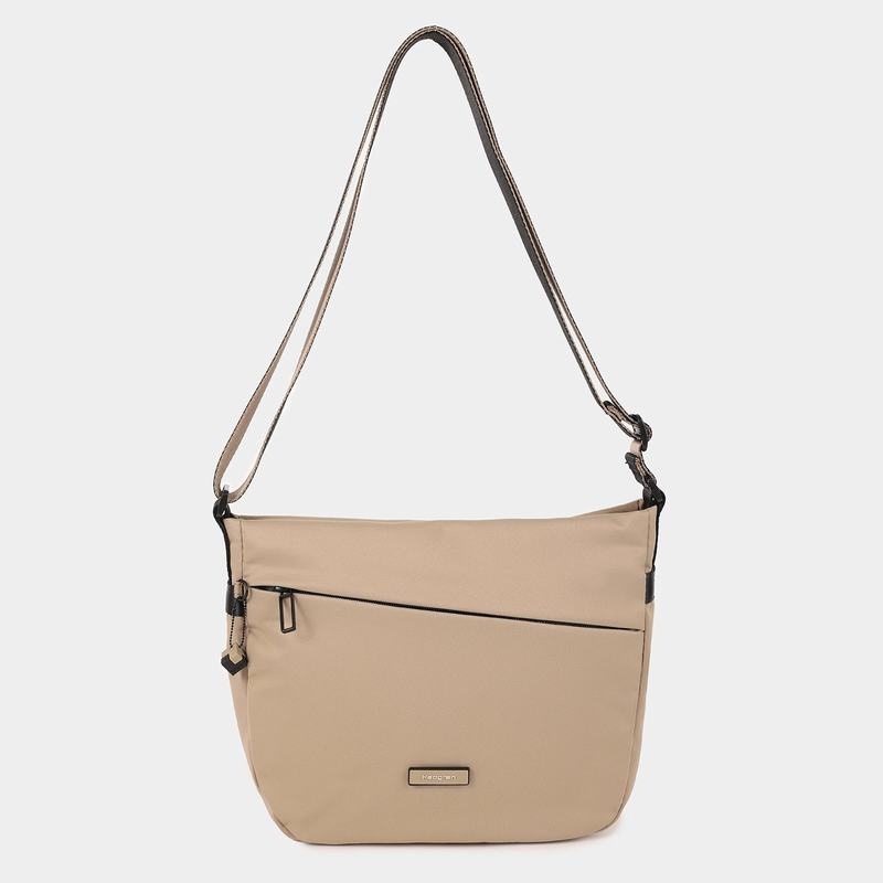 Grey Beige Women's Hedgren Gravity Crossbody Bags | GFB990UX