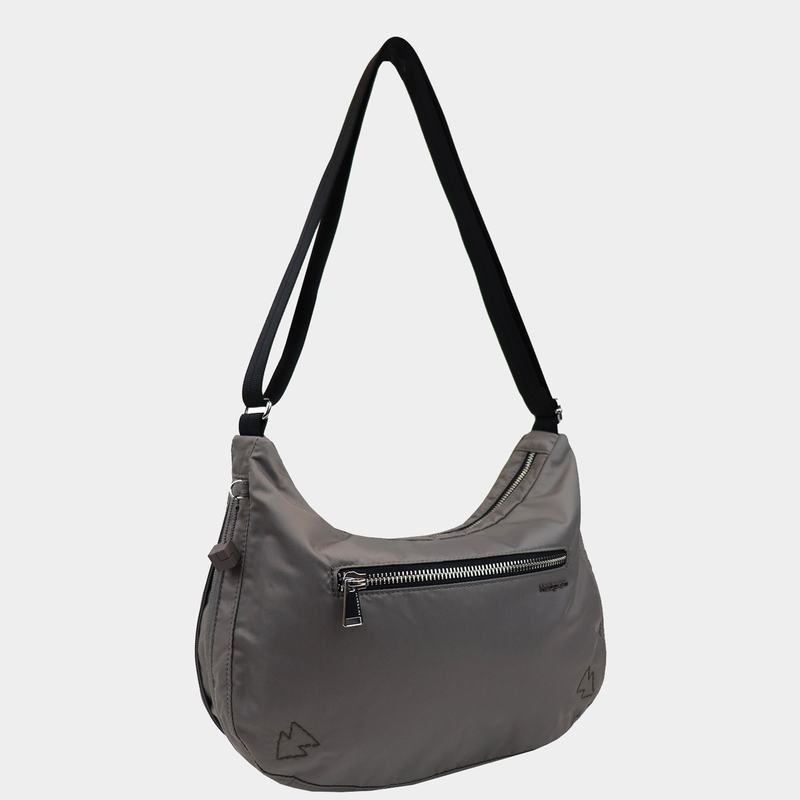 Grey Brown Women's Hedgren Ann Crossbody Bags | RUP9685AX