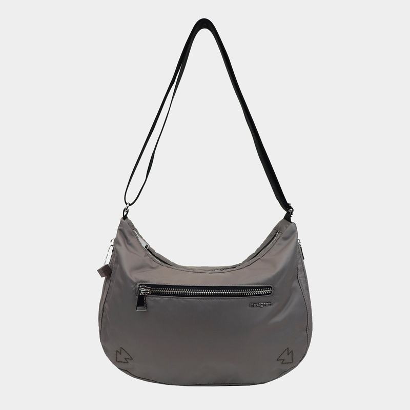 Grey Brown Women's Hedgren Ann Crossbody Bags | RUP9685AX