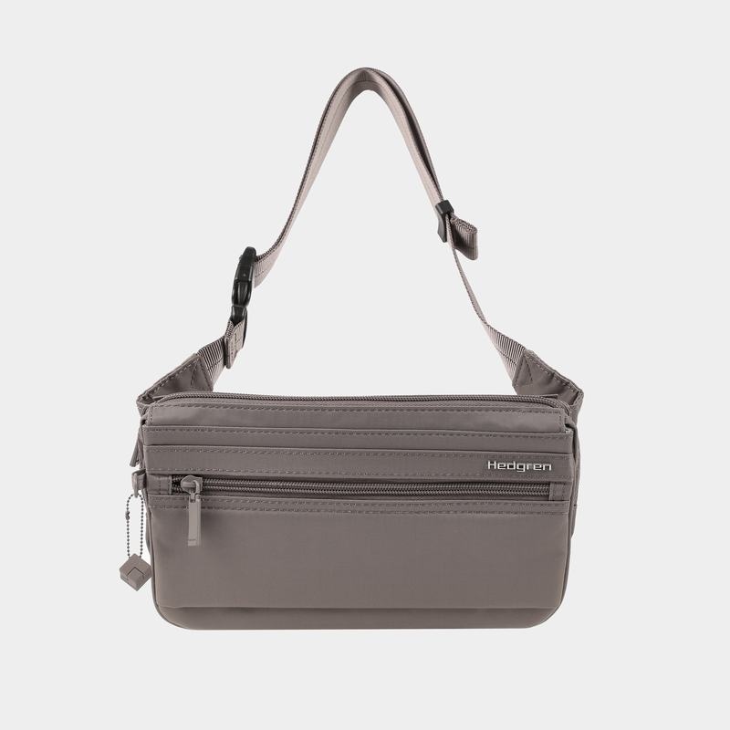 Grey Brown Women's Hedgren Asarum Belt Bags | YUE9389ZM