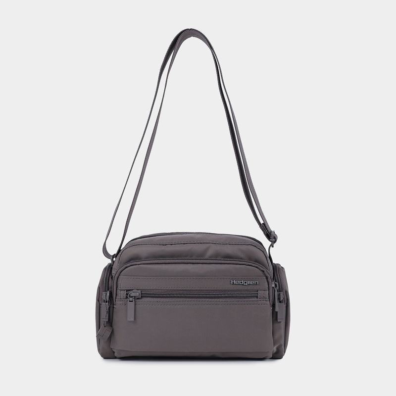 Grey Brown Women's Hedgren Emily Crossbody Bags | DLP9487ML