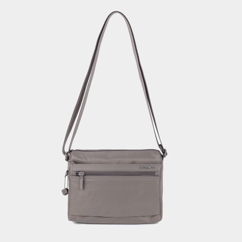 Grey Brown Women's Hedgren Eye Shoulder Bags | NQT7667OP