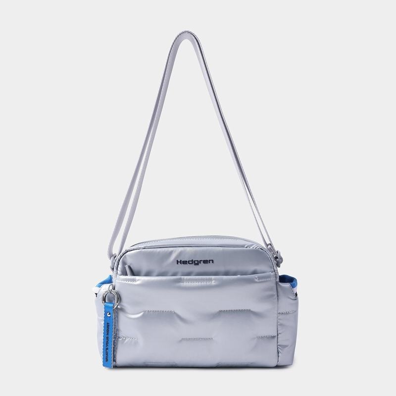 Light Blue Women's Hedgren Cozy Shoulder Bags | AHN7588BF