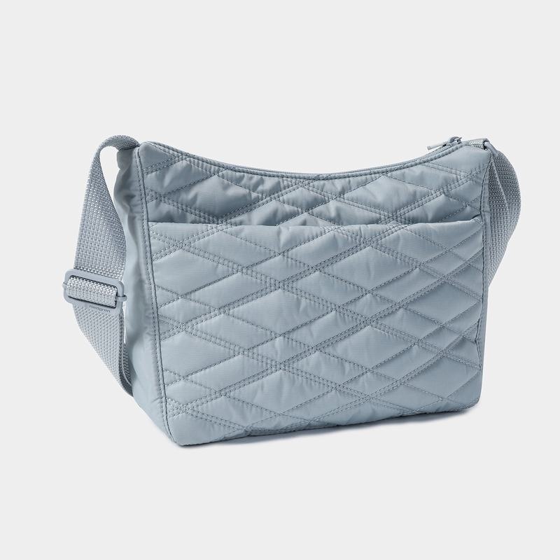 Light Blue Women's Hedgren Harpers Crossbody Bags | XFS879YN