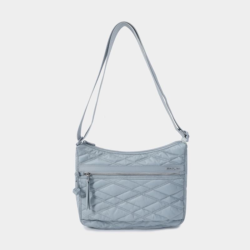 Light Blue Women's Hedgren Harpers Crossbody Bags | XFS879YN