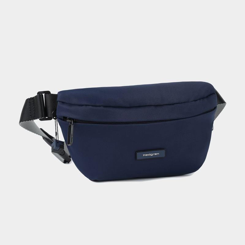 Navy Women's Hedgren Halo Belt Bags | ENY4330DH