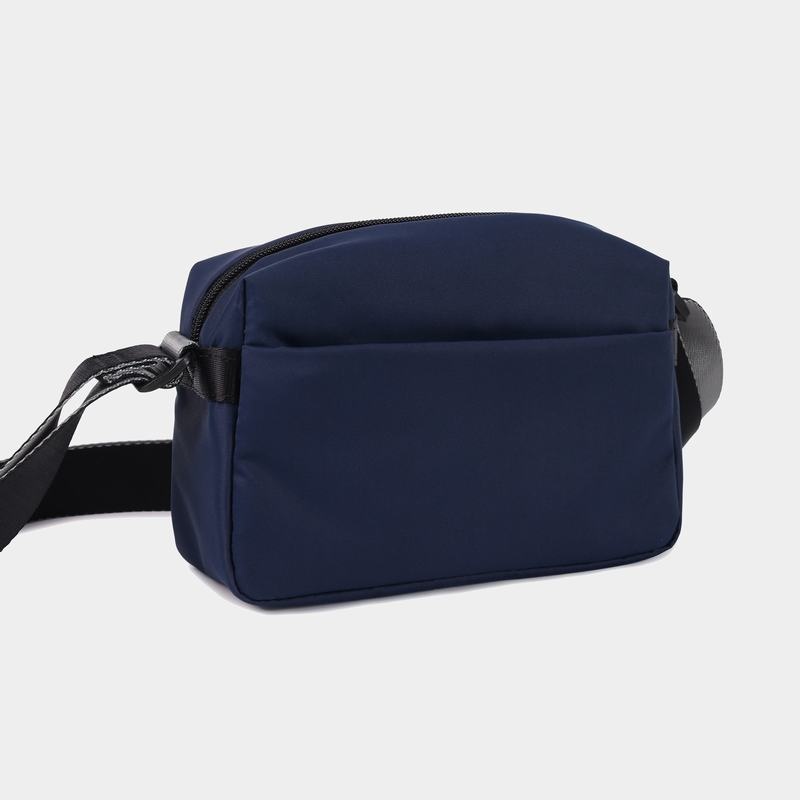 Navy Women's Hedgren Neutron Small Crossbody Bags | JAU4741SD