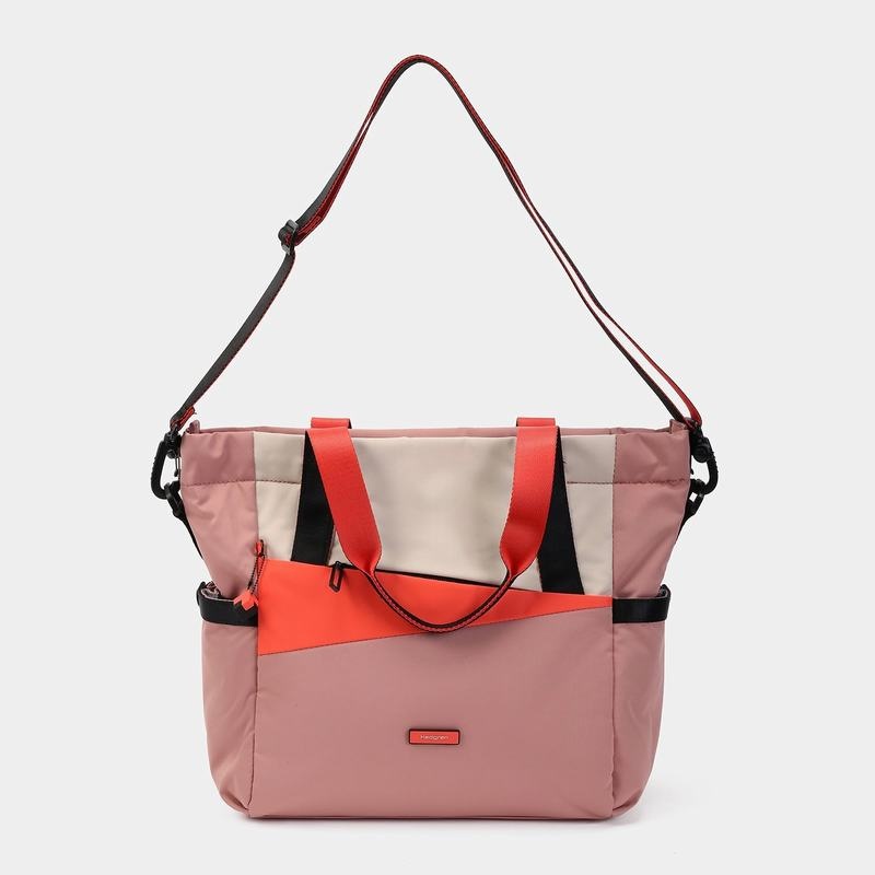 Pink Orange Women's Hedgren Galactic Tote Bags | RLE4111CM