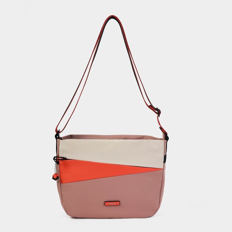 Pink Orange Women's Hedgren Gravity Crossbody Bags | GIP9133WN