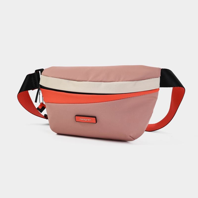 Pink Orange Women's Hedgren Halo Belt Bags | XNJ2645DI