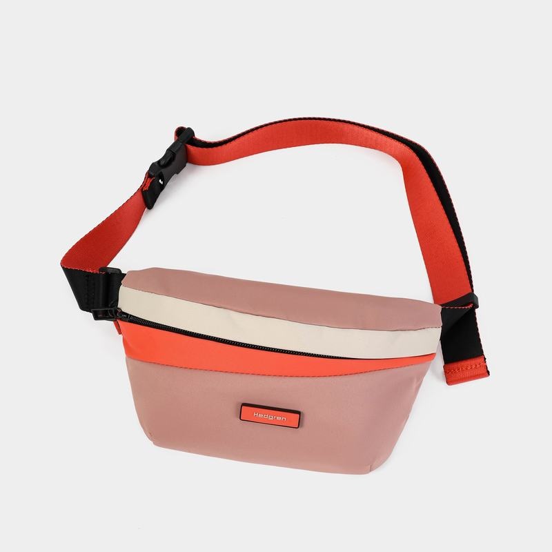 Pink Orange Women's Hedgren Halo Belt Bags | XNJ2645DI