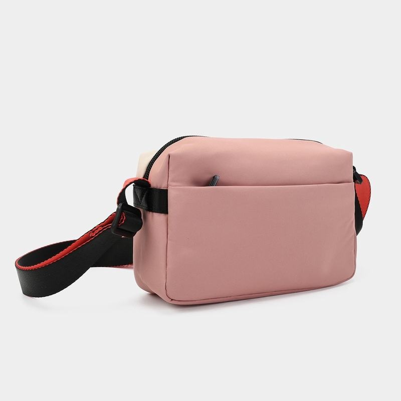 Pink Orange Women's Hedgren Neutron Small Crossbody Bags | YIQ481ZC