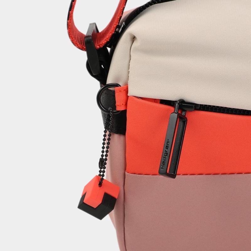 Pink Orange Women's Hedgren Neutron Small Crossbody Bags | YIQ481ZC