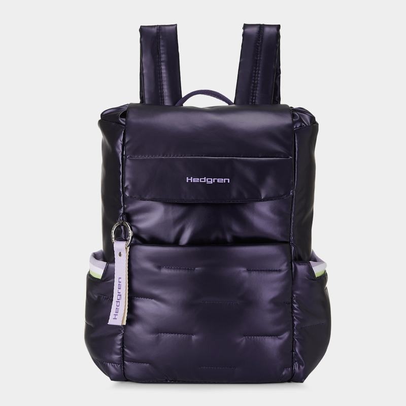 Purple Deep Blue Women\'s Hedgren Billowy Backpacks | EMP2093NL