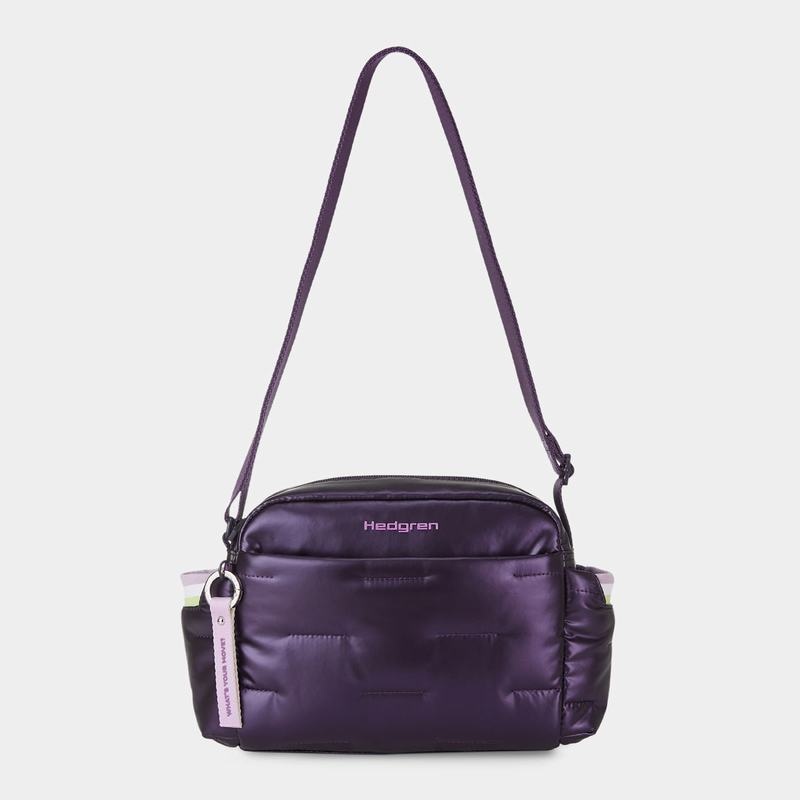 Purple Deep Blue Women's Hedgren Cozy Shoulder Bags | JMO9852CC