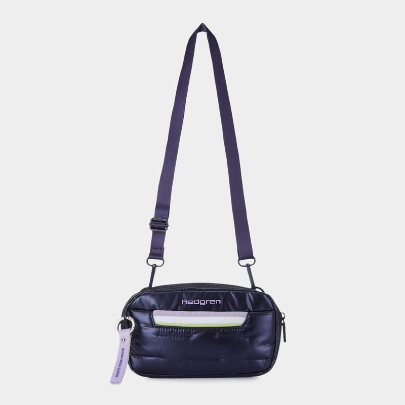 Purple Deep Blue Women's Hedgren Snug Belt Bags | NTO5297DM