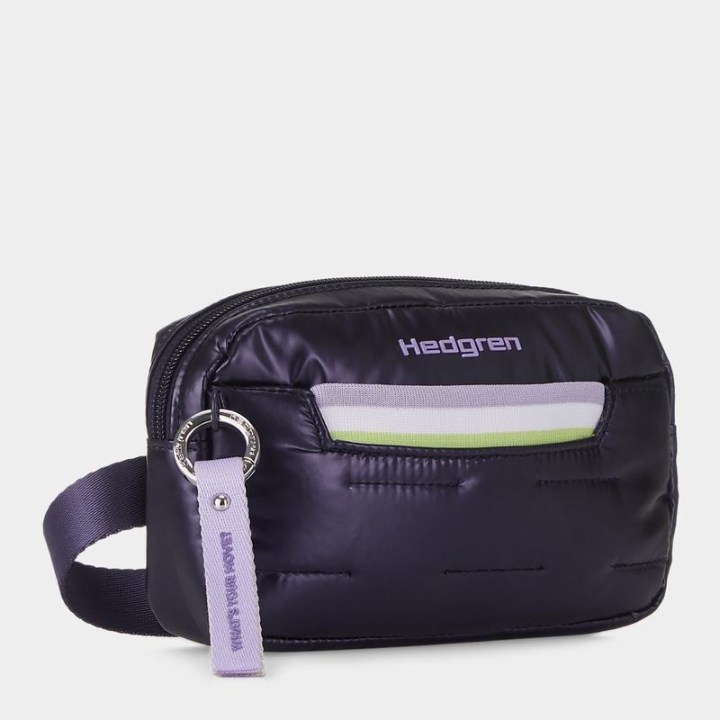 Purple Deep Blue Women's Hedgren Snug Belt Bags | NTO5297DM