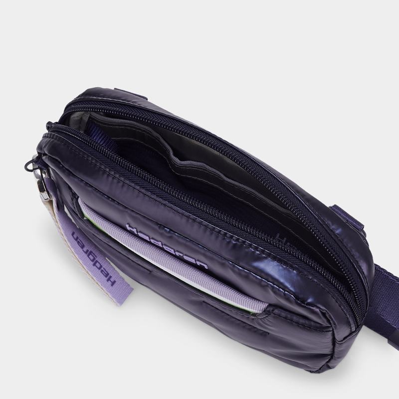 Purple Deep Blue Women's Hedgren Snug Belt Bags | NTO5297DM