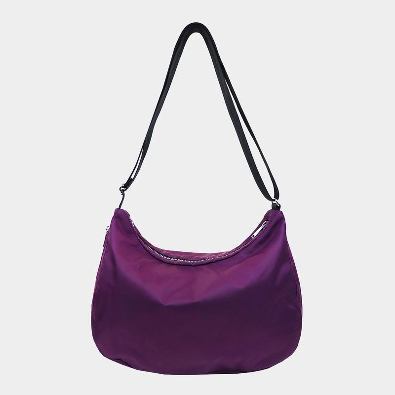 Purple Women's Hedgren Ann Crossbody Bags | DBT4067NE