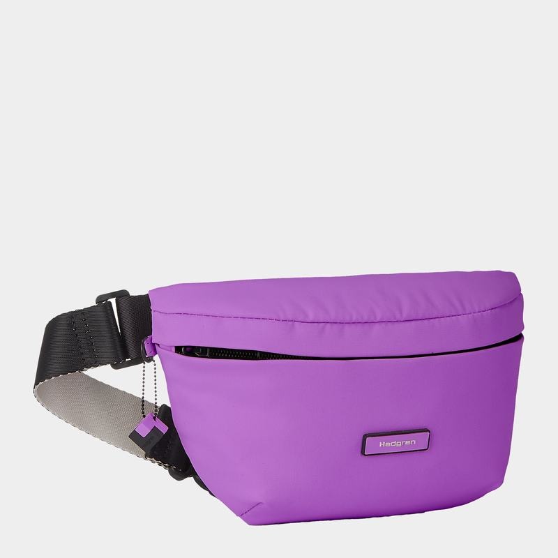 Purple Women's Hedgren Halo Belt Bags | SBU2756EI