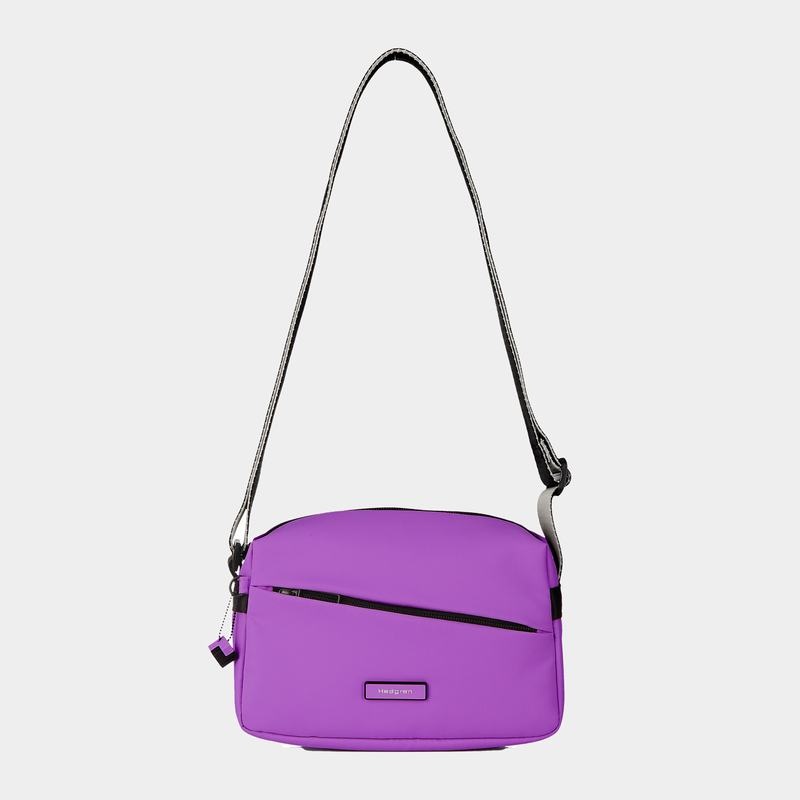 Purple Women's Hedgren Neutron Small Crossbody Bags | CSC9363SY