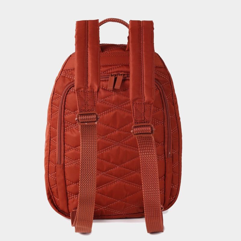 Red Brown Women's Hedgren Vogue Rfid Backpacks | KFC8567DO