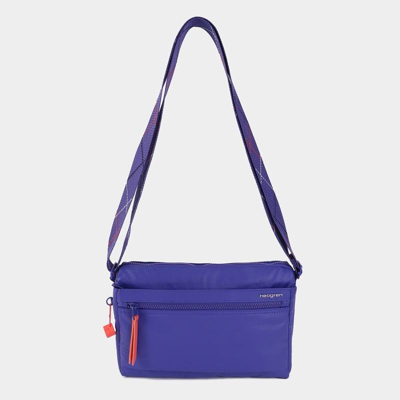 Royal Blue Women's Hedgren Eye Medium Shoulder Bags | ZEQ7556CY