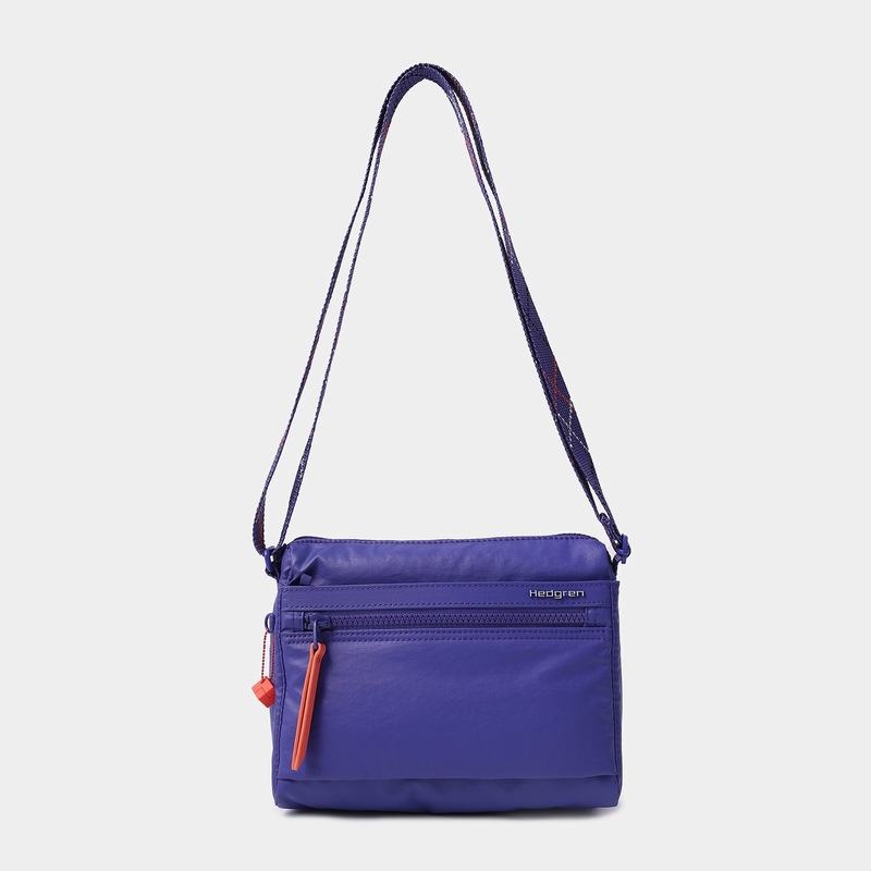 Royal Blue Women's Hedgren Eye Shoulder Bags | SJW1159SY