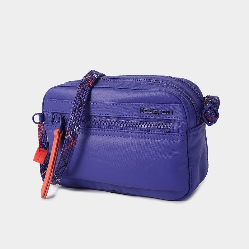 Royal Blue Women's Hedgren Maia Crossbody Bags | UZX2415YQ