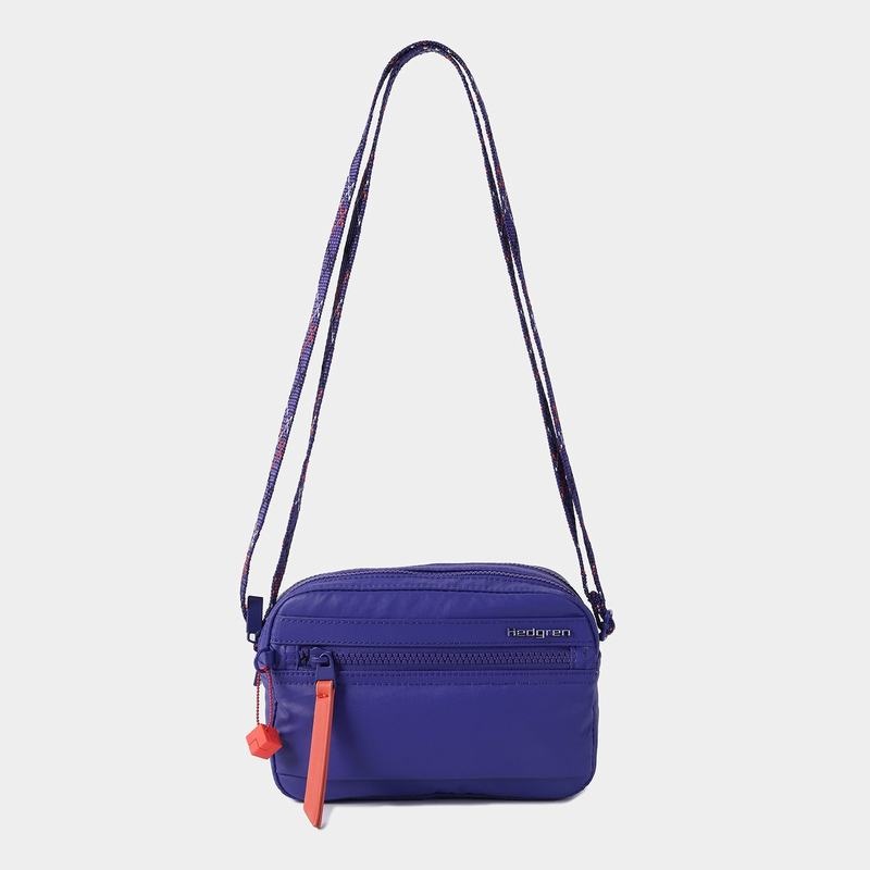 Royal Blue Women's Hedgren Maia Crossbody Bags | UZX2415YQ